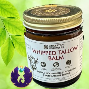 Whipped Tallow Balm ancestral formulas -deeply nourishing hydrating skin barrier repair